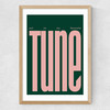 Put On My Favourite Tune Medium Oak Frame
