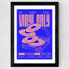Vinyl Only Wide Black Frame