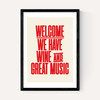 Welcome Wine & Music
