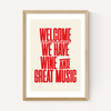 Welcome Wine & Music