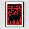 The Lucky Cat Narrow Black Frame