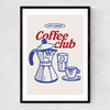 Lazy Sunday Coffee Club Narrow Black Frame