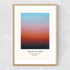 The Solstice Series - Fields Of Gold Narrow Oak Frame