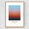 The Solstice Series - Fields Of Gold Medium Oak Frame
