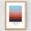 The Solstice Series - Fields Of Gold Wide Oak Frame