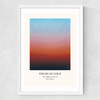 The Solstice Series - Fields Of Gold Medium White Frame