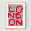 Red London Narrow Oak Frame