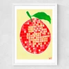 Disco Orange Medium White Frame