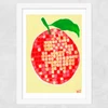Disco Orange Wide White Frame