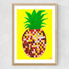 Disco Pineapple Medium Oak Frame