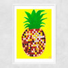 Disco Pineapple Narrow White Frame