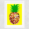 Disco Pineapple Wide White Frame