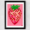 Disco Strawberry Wide Black Frame