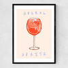 Aperol Time Narrow Black Frame