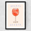 Aperol Time Medium Black Frame