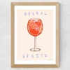 Aperol Time Wide Oak Frame