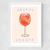 Aperol Time Medium White Frame