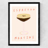 Espresso Martini Time Medium Black Frame