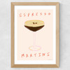 Espresso Martini Time Wide Oak Frame