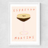 Espresso Martini Time Medium White Frame