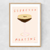 Espresso Martini Time Narrow Oak Frame