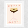 Espresso Martini Time Wide White Frame
