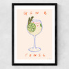Gin & Tonic Time Medium Black Frame