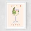 Gin & Tonic Time Medium White Frame