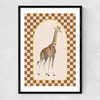 Check Out This Giraffe Narrow Black Frame