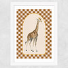 Check Out This Giraffe Wide White Frame