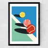 3 Tennis Balls Medium Black Frame