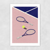 LA Tennis Club Unframed Print