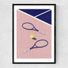 LA Tennis Club Narrow Black Frame