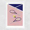 LA Tennis Club Narrow White Frame