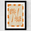Palm Paradise (Orange) Wide Black Frame