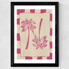 Palm Paradise (Pink) Wide Black Frame