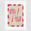 Palm Paradise (Pink) Wide White Frame