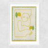 Squeeze of Joy Narrow White Frame