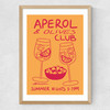 Aperol & Olives Club Medium Oak Frame