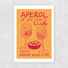 Aperol & Olives Club Unframed Print