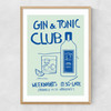 Gin & Tonic Club Narrow Oak Frame
