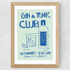 Gin & Tonic Club Wide Oak Frame