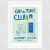 Gin & Tonic Club Wide White Frame