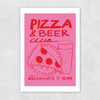 Pizza & Beer Club Unframed Print