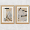 Reunion Diptych Wide Oak Frame