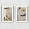 Reunion Diptych Narrow Oak Frame