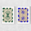 Coastal Charm And Seashell Diptych