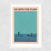 Go With The Flow Narrow White Frame