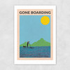 Gone Boarding Unframed