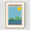 Gone Boarding Narrow Oak Frame